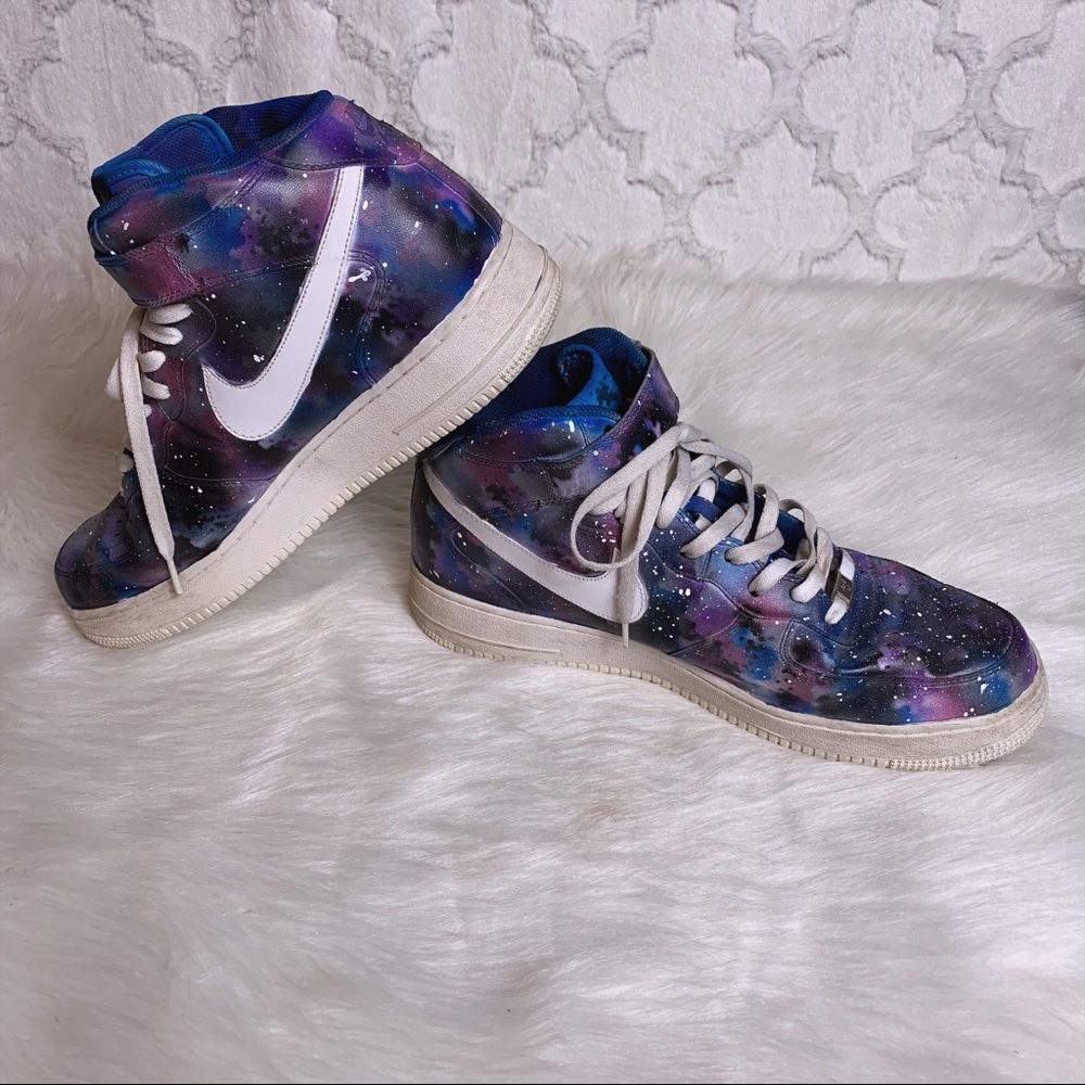 Nike Customized Galaxy Themed Air Force Ones